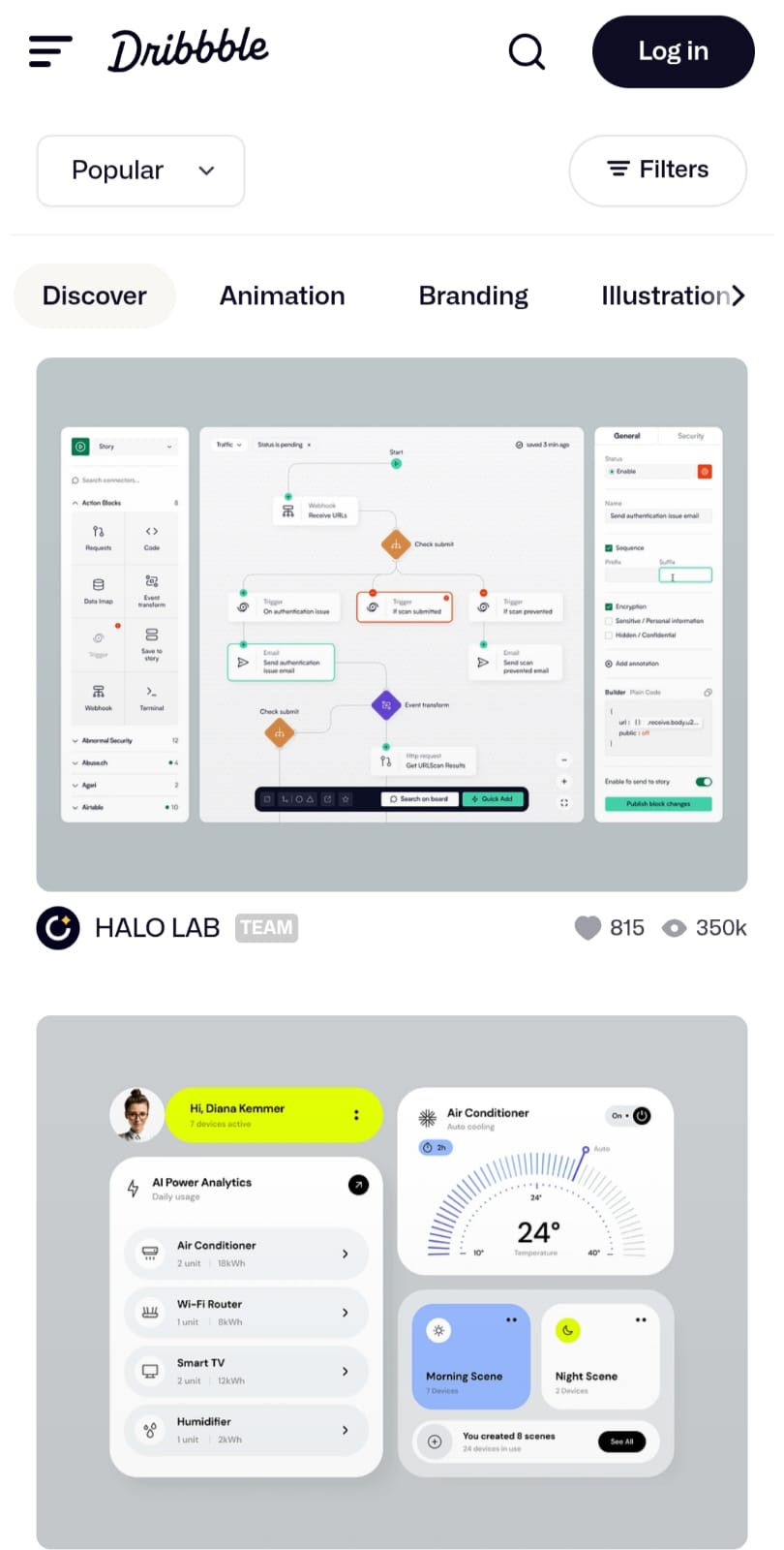 dribble ux design
